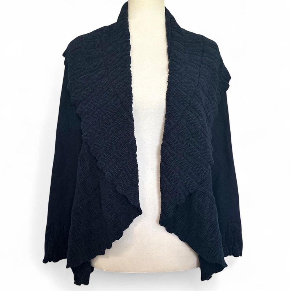 Etcetera navy blue flow cardigan